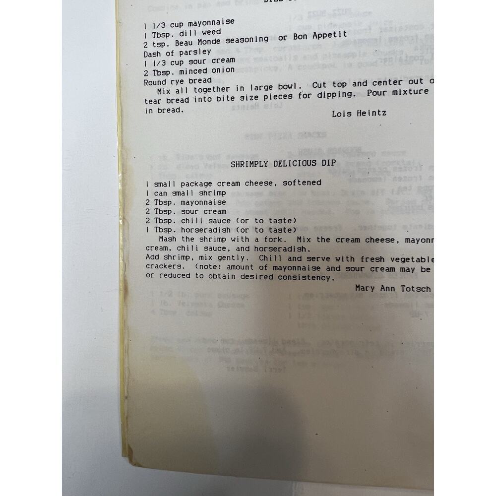 Vintage St. Mary’s Blessed Sacrament Cook Book – Choir Benefit 1988–89 - Picture 7 of 8